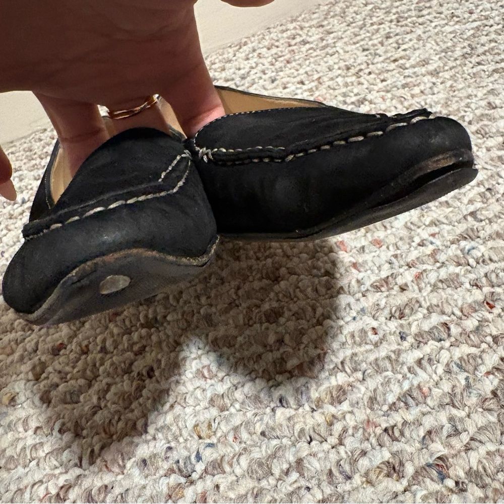 Manolo Blahnik Suede Point Toe Loafer Black- Size 39 (9) - Picture 9 of 13